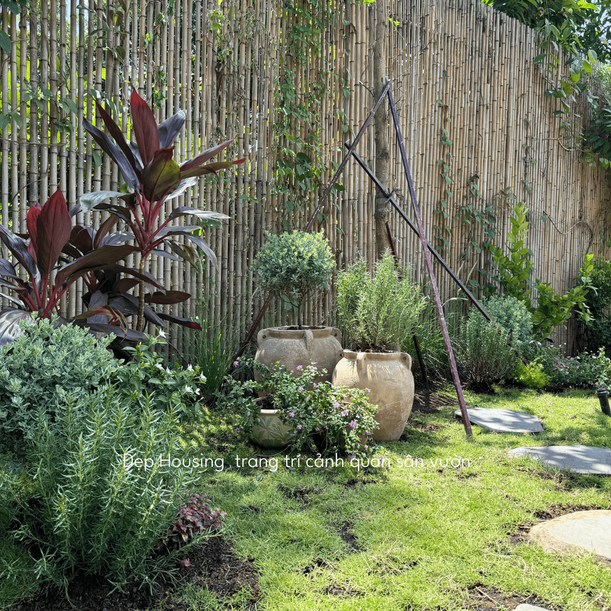 Sân vườn thơ mộng phong cách châu Âu