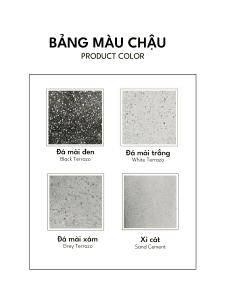 Chậu đá mài trụ vuông