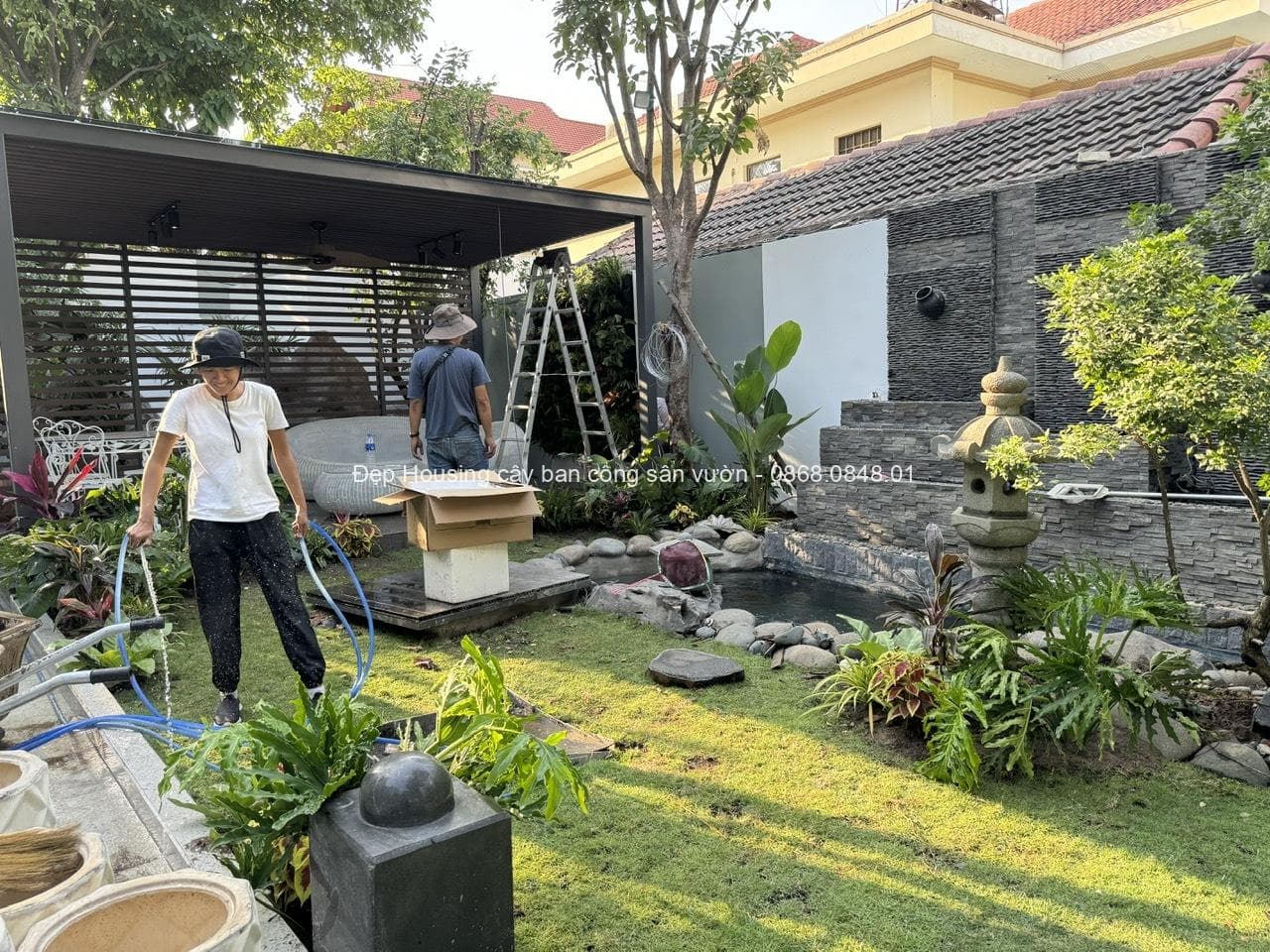 Trang trí tiểu cảnh sân vườn tại Thảo Điền Quận 2