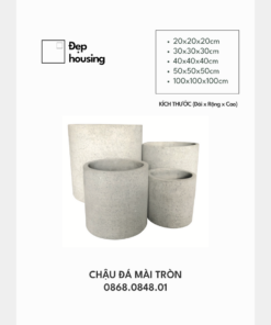 Chậu đá mài tròn