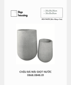 Chậu đá mài giọt nước