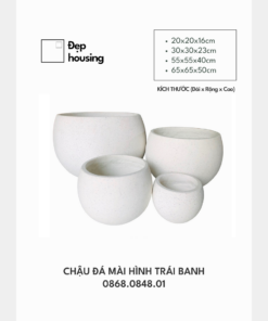 Chậu đá mài trái banh